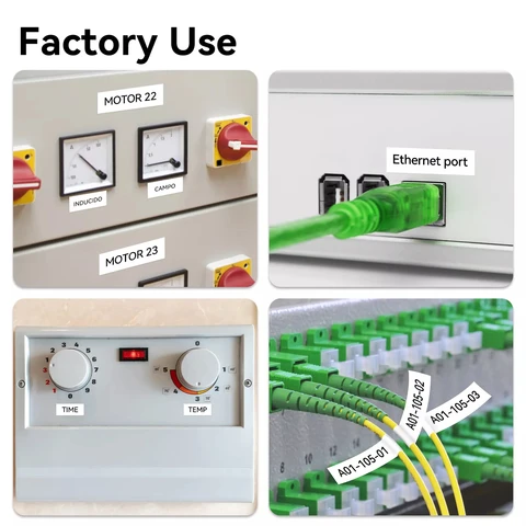 231 241 Лента для этикеток, совместимая с принтером этикеток Brother Лента для этикеток Tze-231, 9/12/18 мм, черный на белом, 231 221, ламинированные ленты