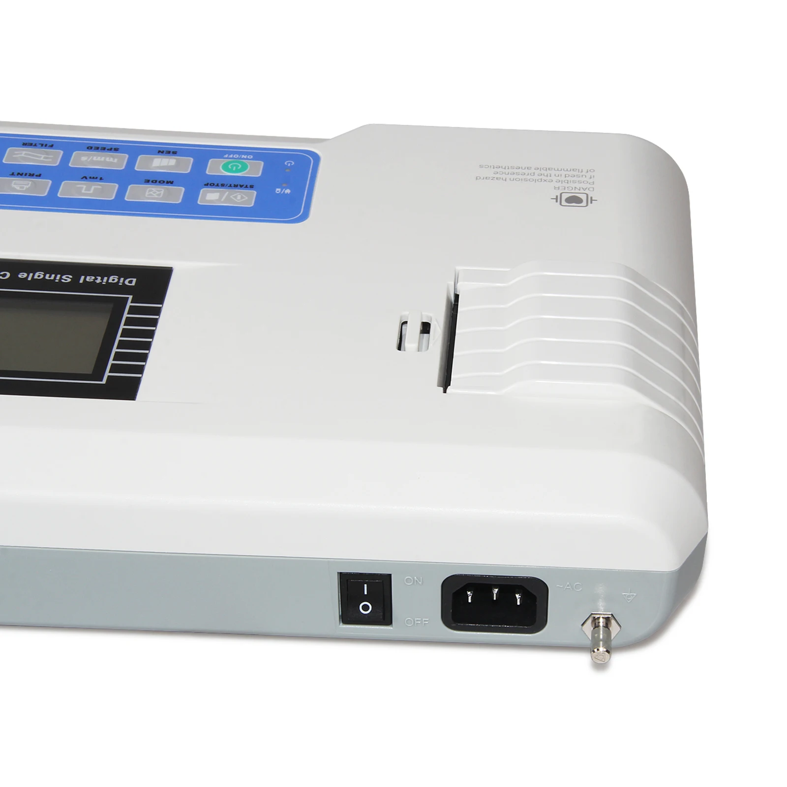 CONTEC CE ECG100G Single Channel Elektrokardiograph EKG Machine Monitor Cable Portable + Printer ECG |