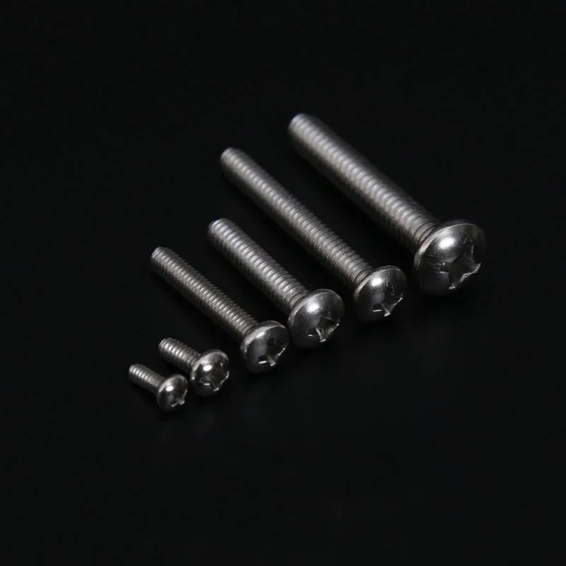 10 # Винты с круглой головкой из нержавеющей стали крестообразные винты потайной