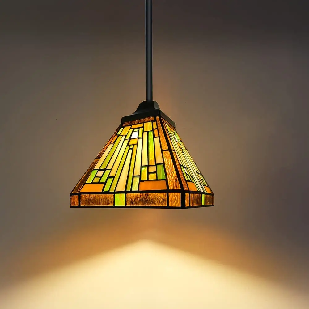 

Tiffany Pendant Lights Home Decoration Stained Glass Modern Hanging Lamp Rustic Style For Kitchen Island Counterpendant Lights
