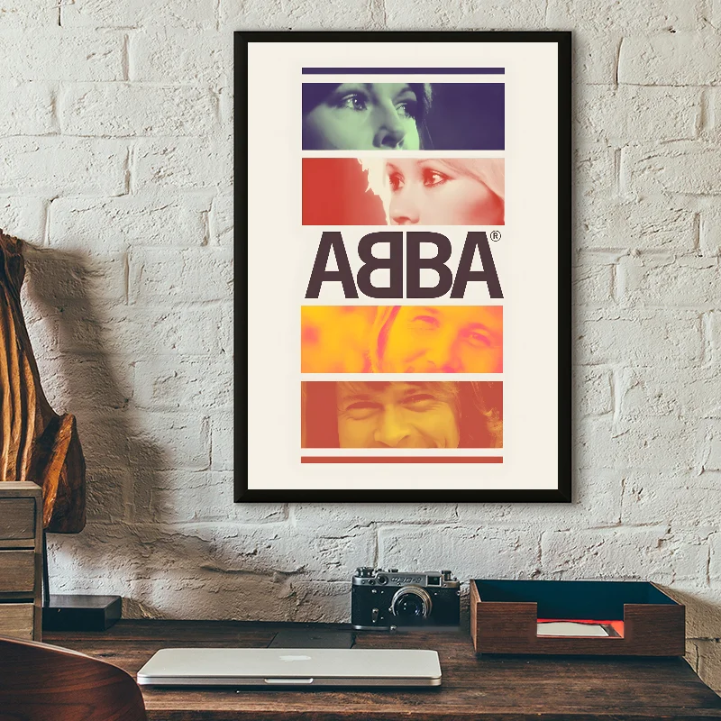 Классический постер группы А-Абба самоклеящаяся художественная