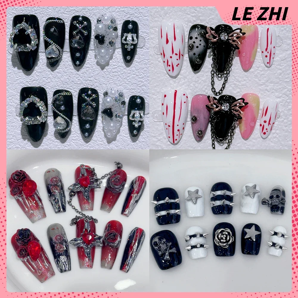 Накладные ногти с бриллиантами