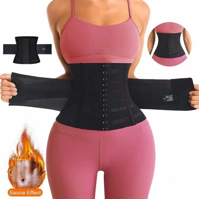

LMYLXL Waist Trainer Corset Women Binders Shapers Tummy Wrap Body Shapewear Slimming Belt Flat Belly Workout Postpartum Girdle