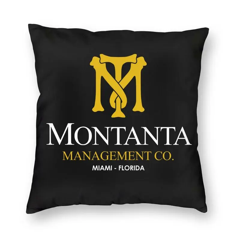 Montana Management Company Cushion Cover Scarface Pacino Gangster Movie Throw Pillow Case For Sofa Pillowcase Home Decoration