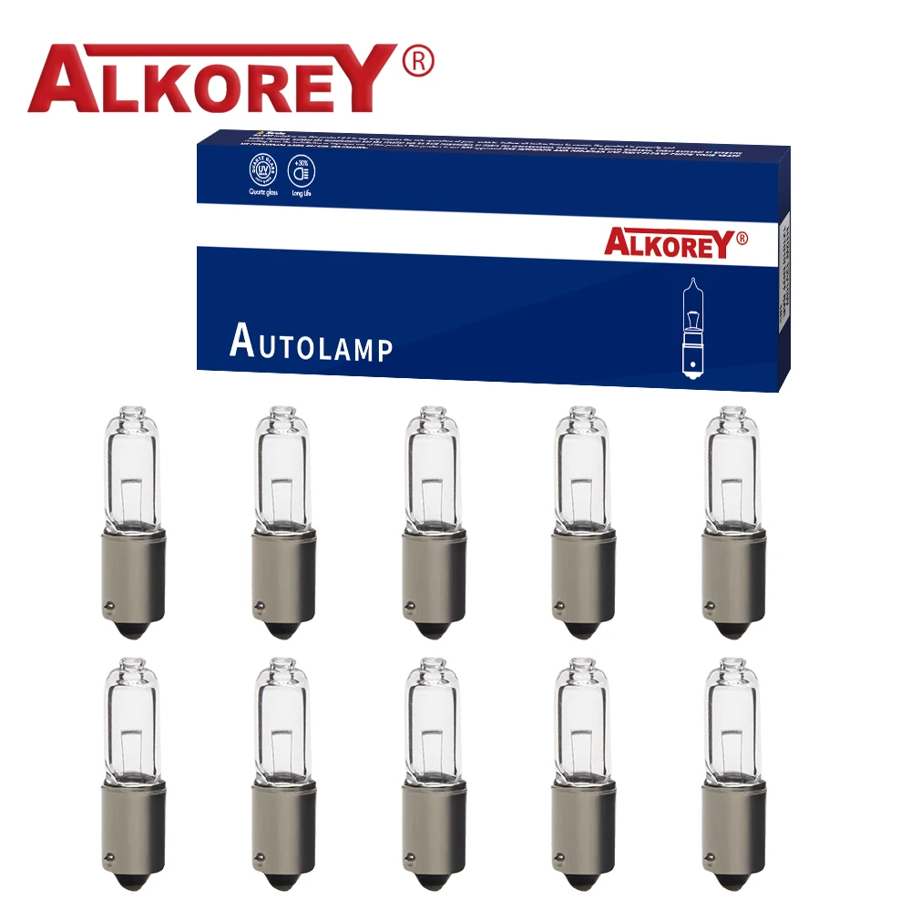 

Alkorey 10 шт. H21W BAY9S 12 В 21 Вт галогенный индикатор тормоза сигнальная лампа автомобильная лампа кварцевое стекло галогенный габаритный свет