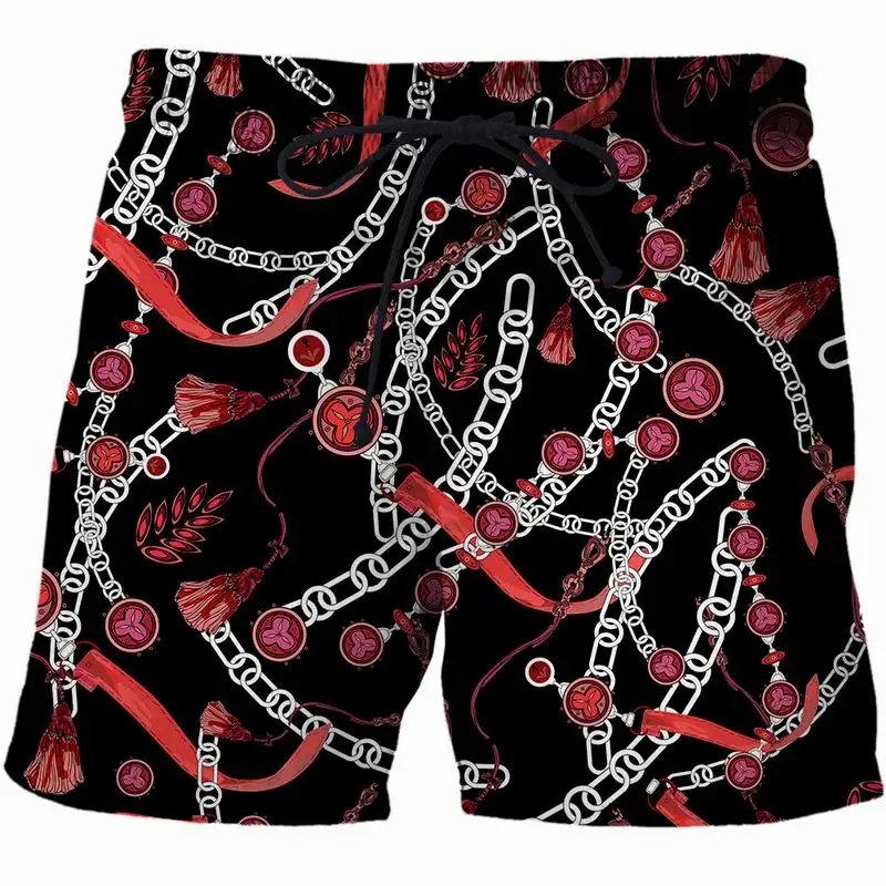

New Sumptuous 3D Flower Printed Men's Casual Swim Shorts Beach Shorts Quick Dry Outdoor Jogging Men's Casual