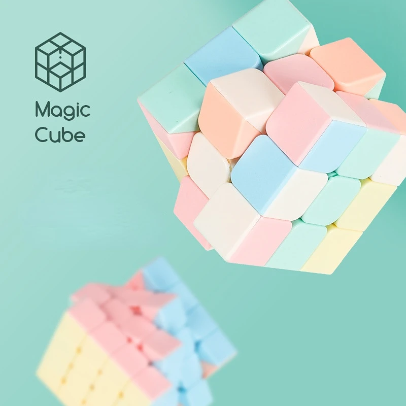 

3x3x3 4x4x4 Professional Magic Cube Pyramid Rubicks Cubes Macaron Color Speed Cube Puzzle Educational Toys for Children cubo