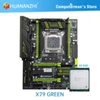 Комплект материнской платы HUANANZHI X79 GREEN X79, комплект с Intel XEON E5 1650, поддержка DDR3 RECC, без ECC памяти M.2 NVME NGFF USB3.0 ATX