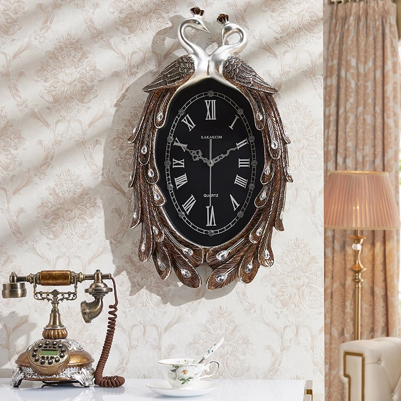 

Vintage Design Wall Clock Large Quartz Art Digital Aesthetic Wall Decoration Items Watch Mechanism Reloj De Pared Kitchen Clock