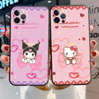 hello kitty 2022 cute phone cases for iphone 11 12 pro max 6s 7 8 plus xs max 12 13 mini x xr se 2020 coque soft tpu back cover
