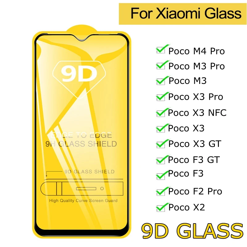 

Protective Glass for Xiaomi Poco m4 pro glass screen protector poco x3 pro f3 m3 pro x3 nfc tempered glass poco f3 f4 gt m4 pro