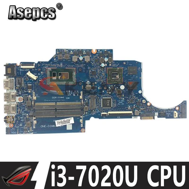

Материнская плата для ноутбука HP 240 G7 14S-CR 14S-CF 6050A2992901-MB-A02 L23226-001 i3-7020U CPU