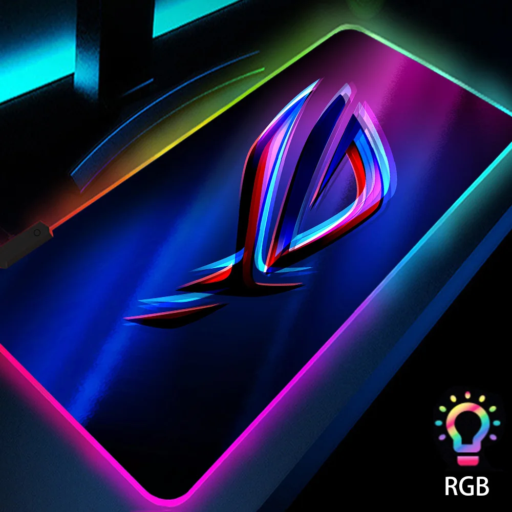 

Asus Rog Rgb Backlight Mat LED Plate Pad Mousepad 800x300Deskmat Computer Accessories Mouse Pad Protection Desk Top