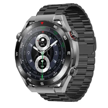 Smart Watch Ultimate DT Ultra Mate Men 1.5" NFC Bluetooth Call GPS Motion Tracker Compass Wireless Charging Business Smartwatch 1