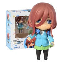 the quintessential quintuplets nakano figura 1306 q version action figure collectible model toy figma