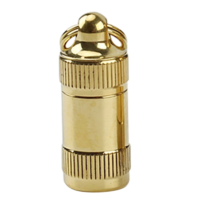 

Small Pocket for Pill Box Keychain Outdoor Camping Travel Portable Medicine Hold