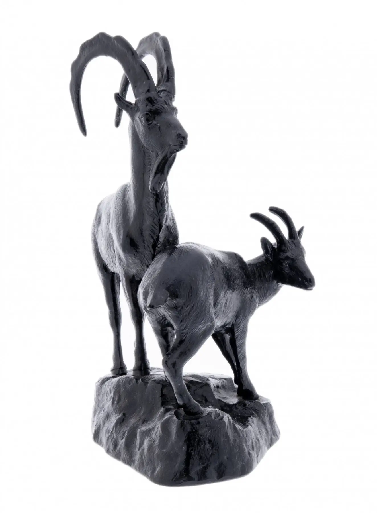 Скульптура &quotГорные козлы&quot чугун Каслинский чугунолитейный завод|Статуэтки и