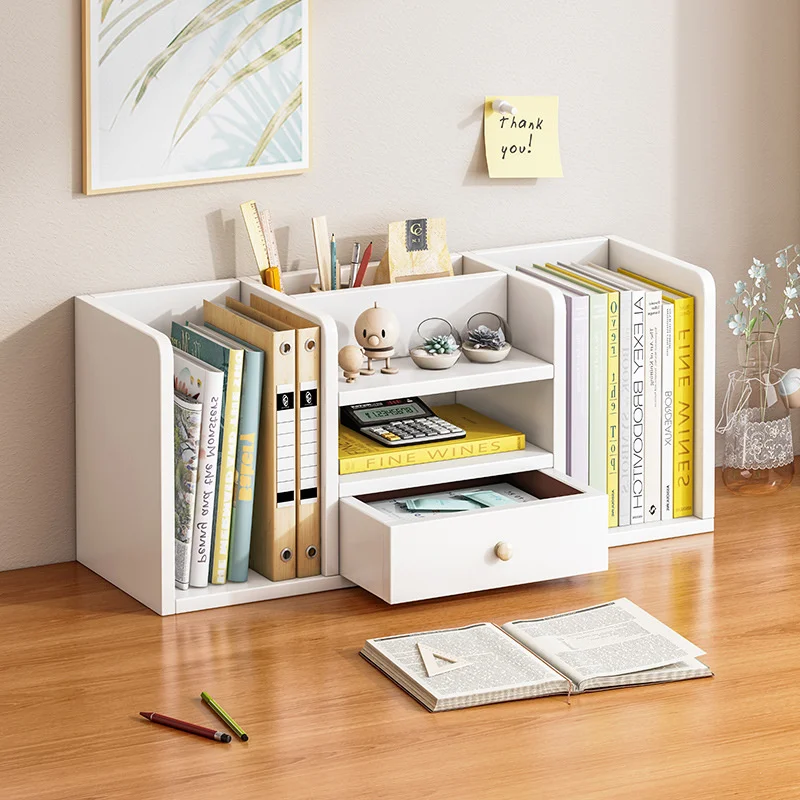 

Storage Rack Desktop Book Shelf For Kids Simple Modern Bedroom Student Storage Furniture Small Multi-layer Simple Bookcase