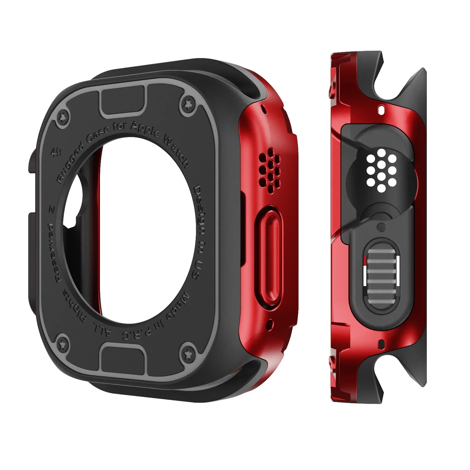 Фото Бронированный чехол из ТПУ + ПК для Apple Watch Cover 40 41 44 45 49 42 46 мм без защитной пленки для экрана iWatch 11 10 9 8 7 6 5 4 SE Ultra 3 2 №4