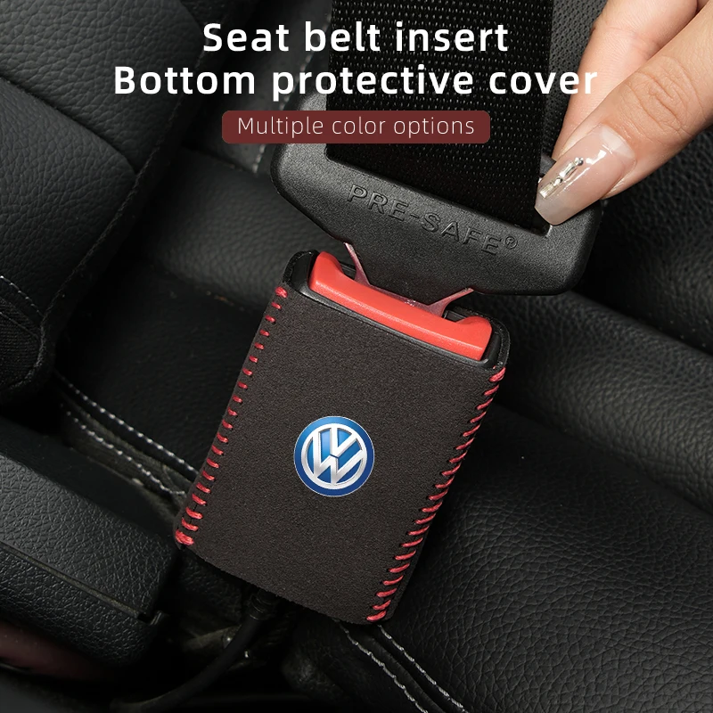 Кожаный Автомобильный защитный Зажим для ремня безопасности оболочка Volkswagen VW