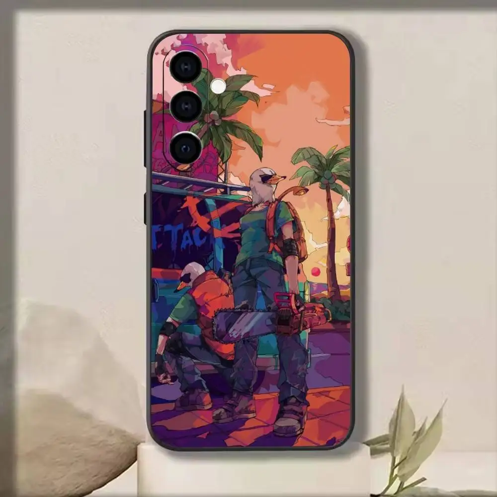 Фото Чехол для телефона Game-H-hotline m-Miami-Richter-jacket для Samsung Galaxy A73, A72, A71, A70, A53, A52, A51, мягкий силиконовый черный чехол №3