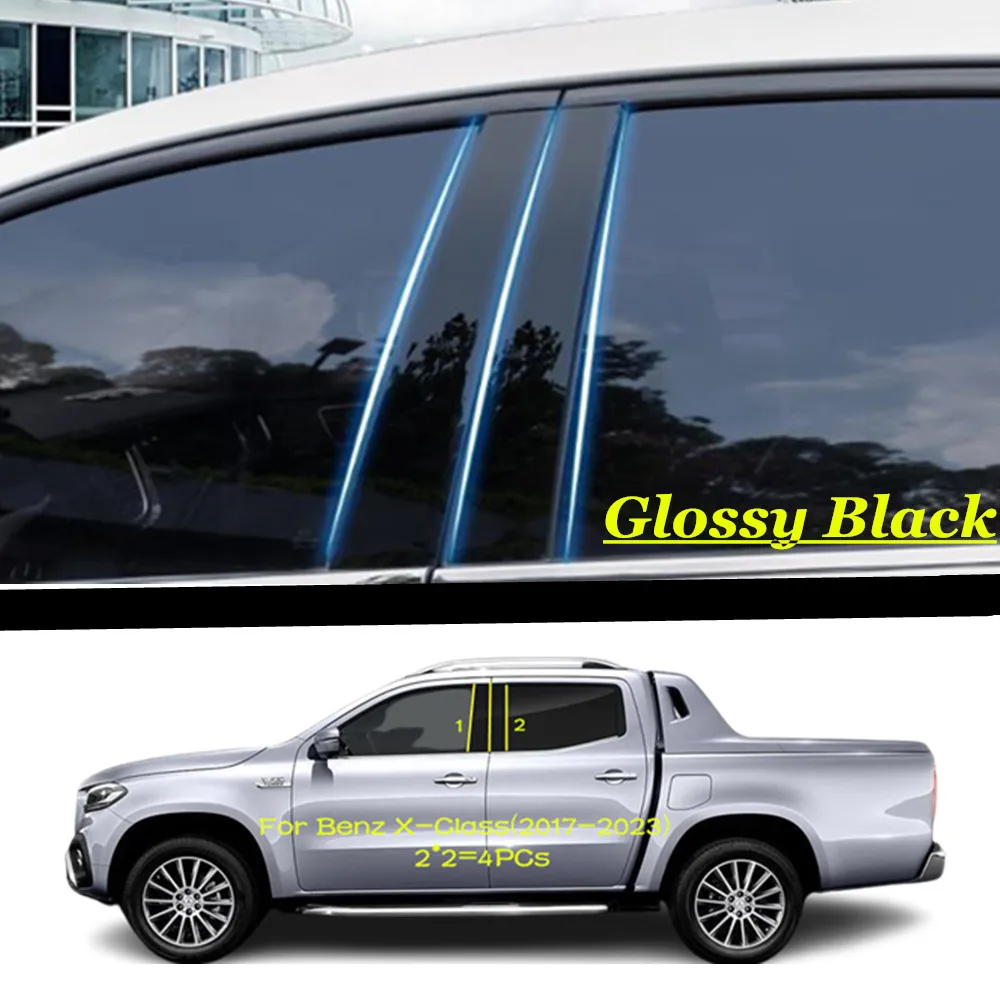 

Для Mercedes Benz X-Class 2017 2018 2019 2020 2021-2023 автомобильный Поликарбонат материал столб покрытие двери отделка окна молдинг наклейка пластина