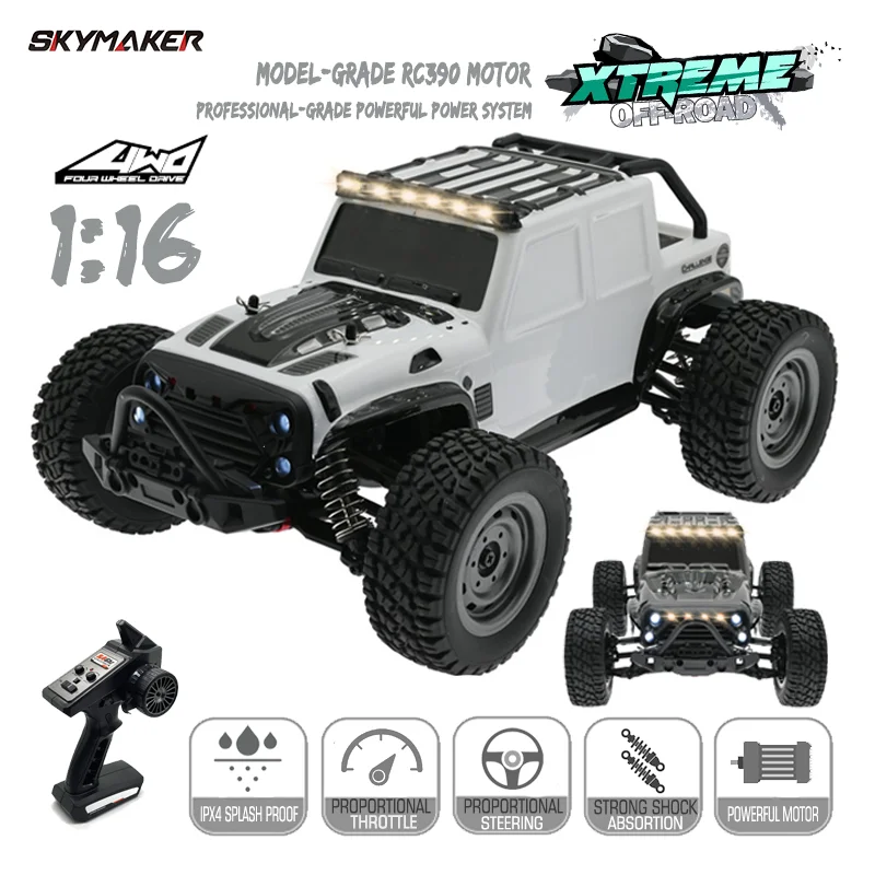 

1/16 RC Car Off Road 4x4 4WD Remote Control Car Toy 38KM/H High Speed Climbing Drift RC Electric Models Truck 1:16 for Adults
