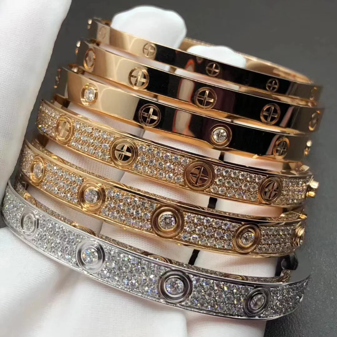 

screw bracelet classic original Stainless steel brand jewelry luxury men and women lovers bracelets trendy party birthday gifts