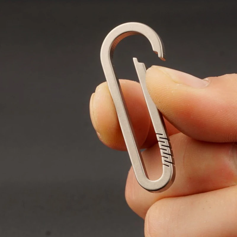 Брелок-брелок С Карабином Из Титанового Сплава Прочная Тианоидная Пряжка