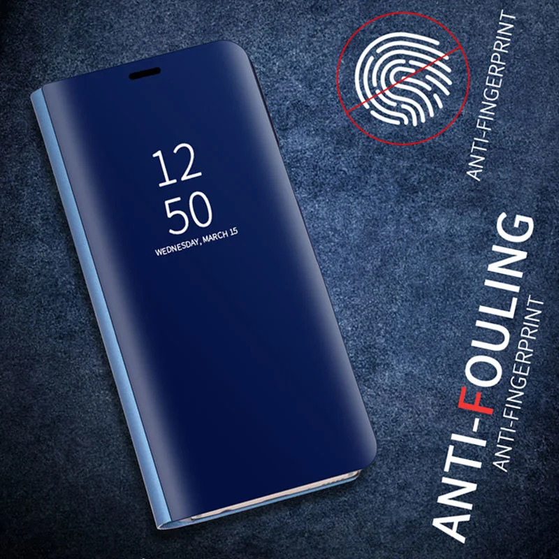 

Smart Mirror Flip Phone Case For Huawei P40 P20 P30 Pro Lite Y7 Y6 Y9 Prime P Smart 2019 Z Mate 30 Honor 20 10 8A 10i 8X Cover