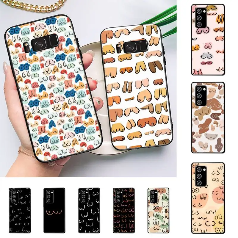 

Boobs Art Print Phone Case for Samsung A51 A30s A52 A71 A12 for Huawei Honor 10i for OPPO vivo Y11 cover