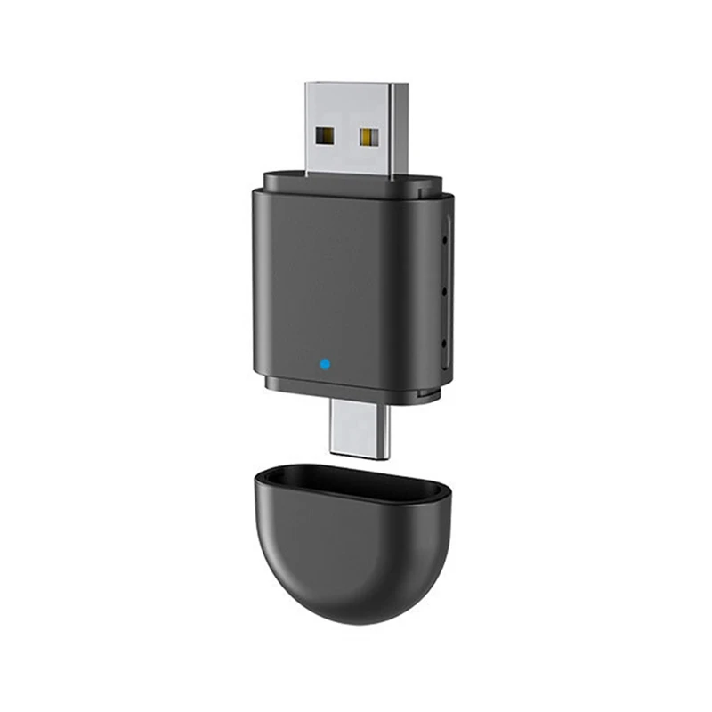 Беспроводной адаптер 2-в-1 Smart AI Box и беспроводной Android Auto с поддержкой подключения