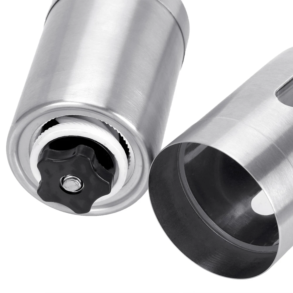 Кофемолка из нержавеющей стали миниатюрный портативный измельчитель зерен