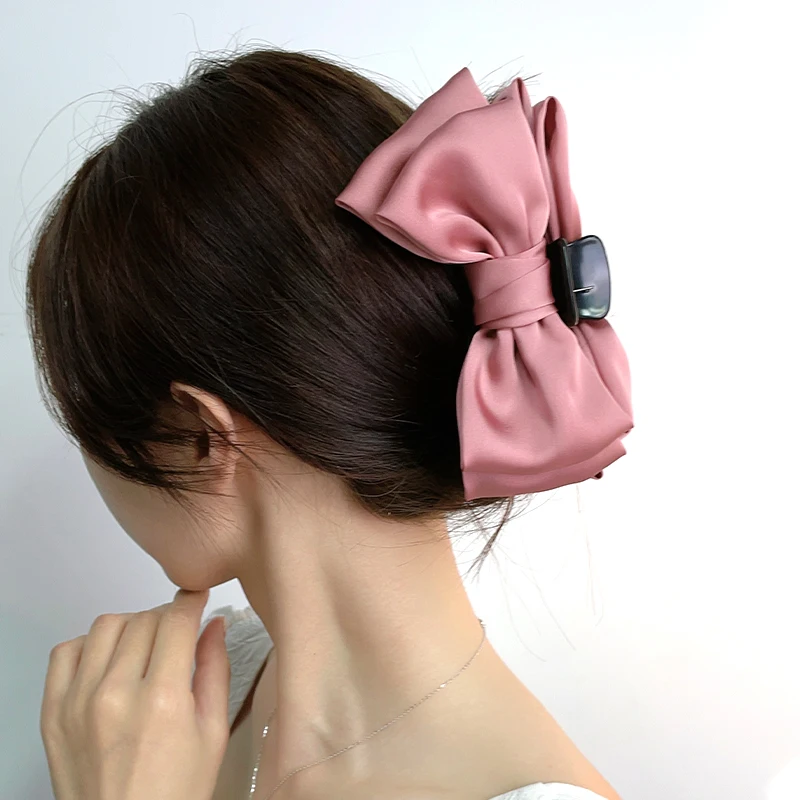 

Крупногабаритный двухсторонний розовый зажим для волос с бантом на тыльной стороне головной убор принцессы для бега Красная корона зажим для волос аксессуары для волос