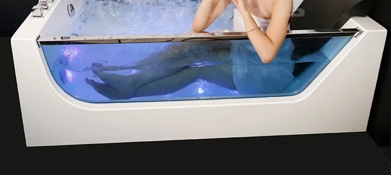1800 мм Badkamer Whirlpool Bad Led Gekleurde L/2019 Indoor Spa Dubbele Mensen Surf Massage 1812