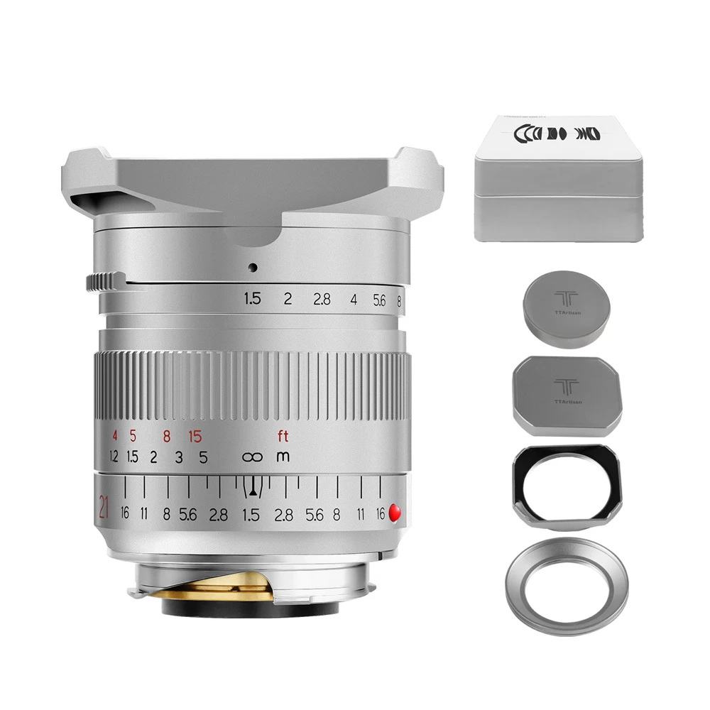 

Объектив TTArtisan 21 мм F1.5 м для камеры Leica M Mount Camera Full Fame ручной фокус объектив для M5 M6 M7 M8 M9 M9p M10 M262 M10R M240