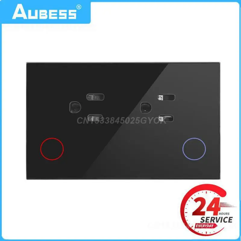 

Smart Plug Fashionable Easy To Use Wifi Plug Glass Panel Plug Energy Efficient Application Settings Button Innovative Convenient