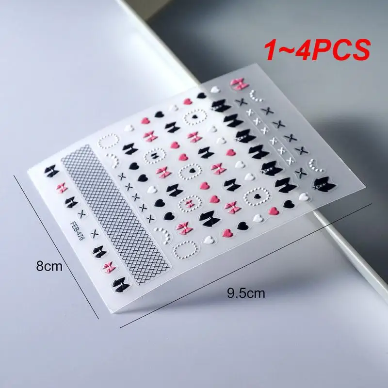 

1-4 шт., декоративные наклейки для ногтей