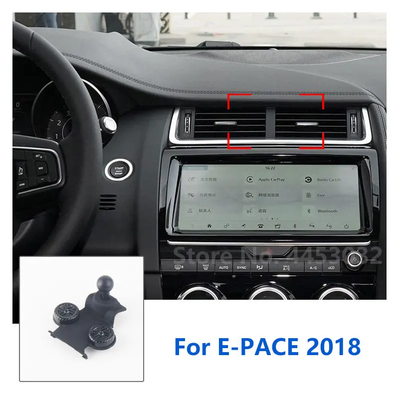 

17mm Special Mounts For Jaguar E Pace Car Phone Holder GPS Supporting Fixed Bracket Air Outlet Base Accessories 2018-2022