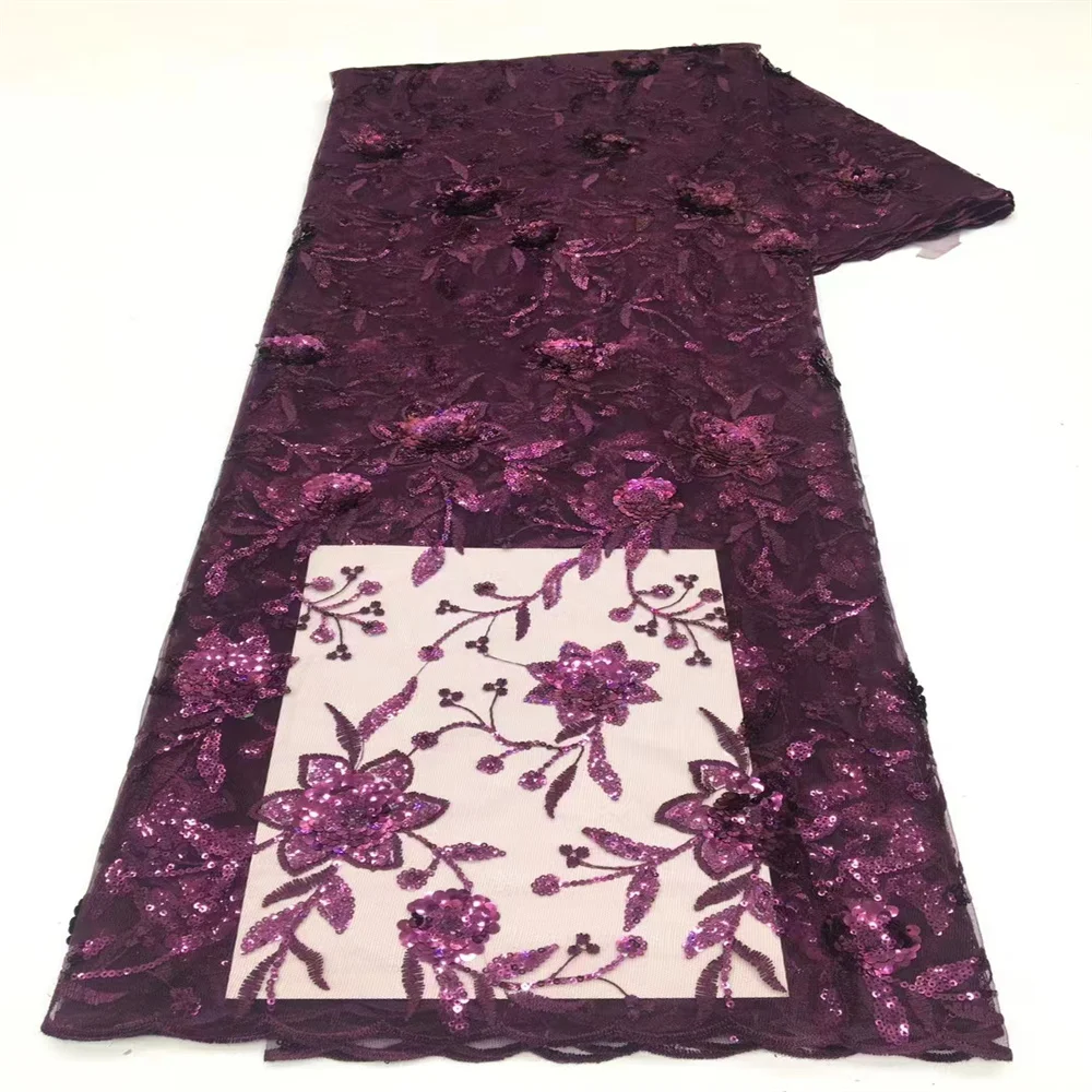 5 ярдов Последняя французская Тюлевая кружевная ткань 2024 Высококачественная