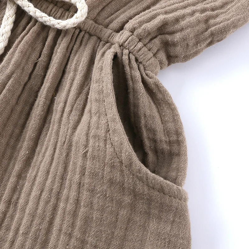 Летний детский комбинезон без рукавов для маленьких девочек с шортами цельная