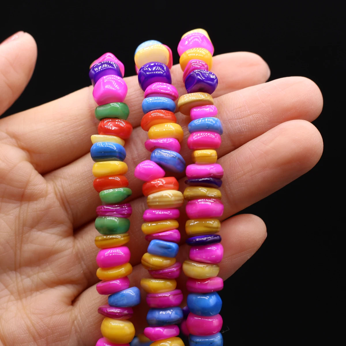 

2022 Fashion Natural Shell Chip Beads 6/8/10mm Spacer Loose Bead for Jewelry Making Diy Women Necklace Bracelet Accessories