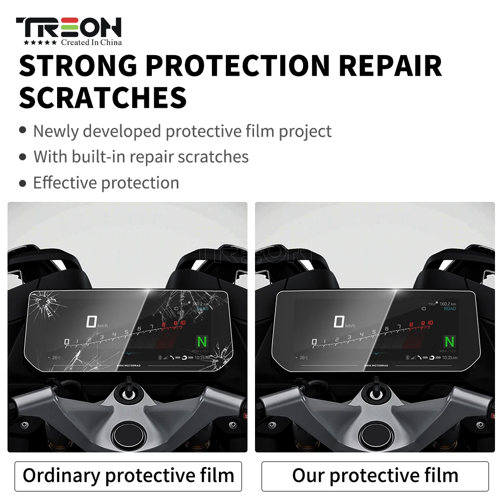 

For BMW K1600B K1600GA K1600GT K1600GTL 2021 Scratch Cluster Screen Dashboard Protection Motorcycle Instrument Film