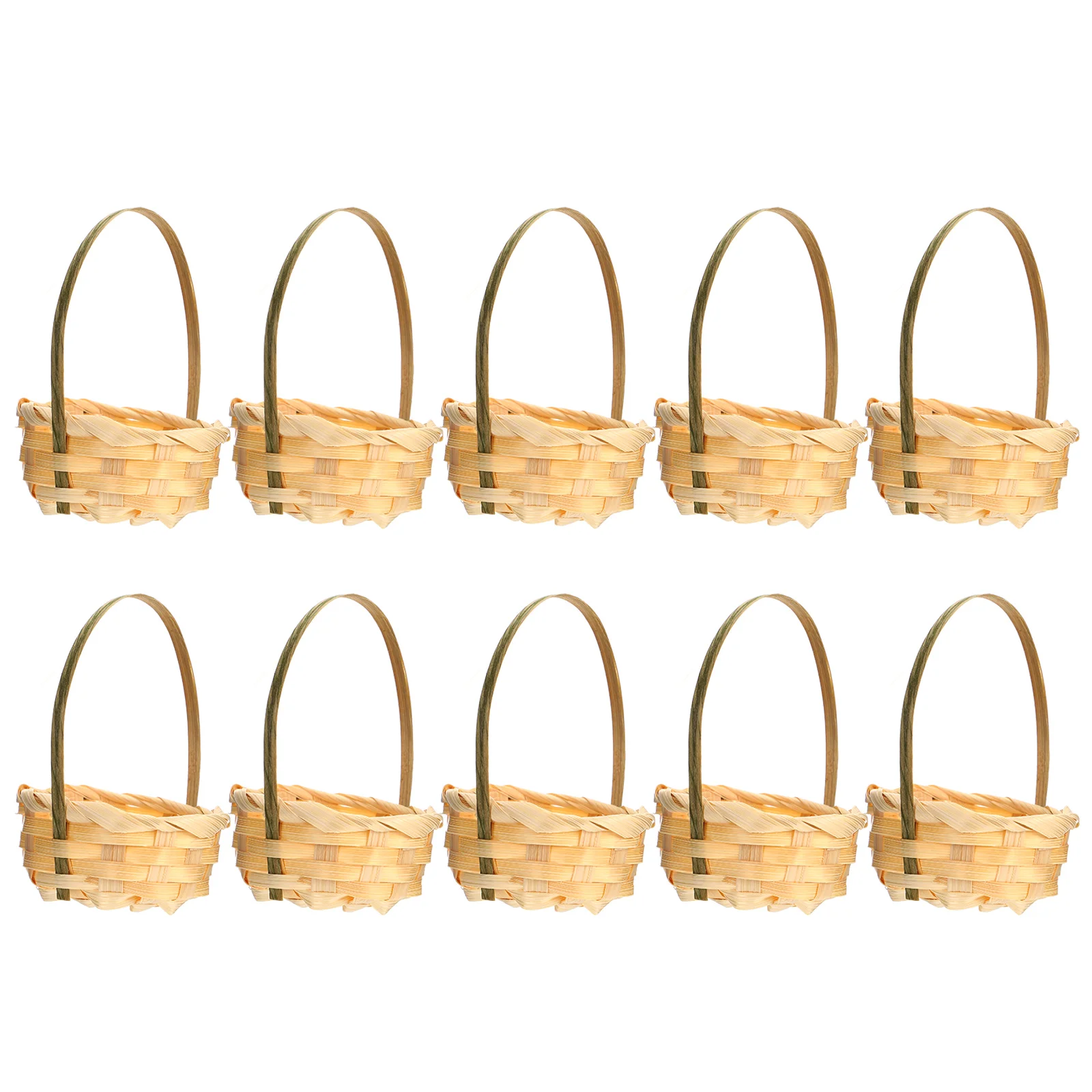 

Basket Baskets Mini Woven Flower Miniature Picnic Rattan Fruit Gift Wicker Storage Candy Tiny Favor Packing Hand Easter Party