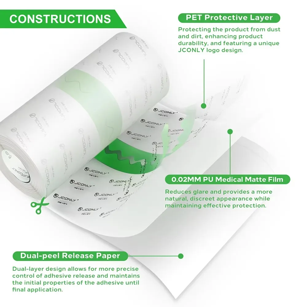 JCONLY REVEN Водонепроницаемая пленка для татуировки ПУ Лента Защитная заживления