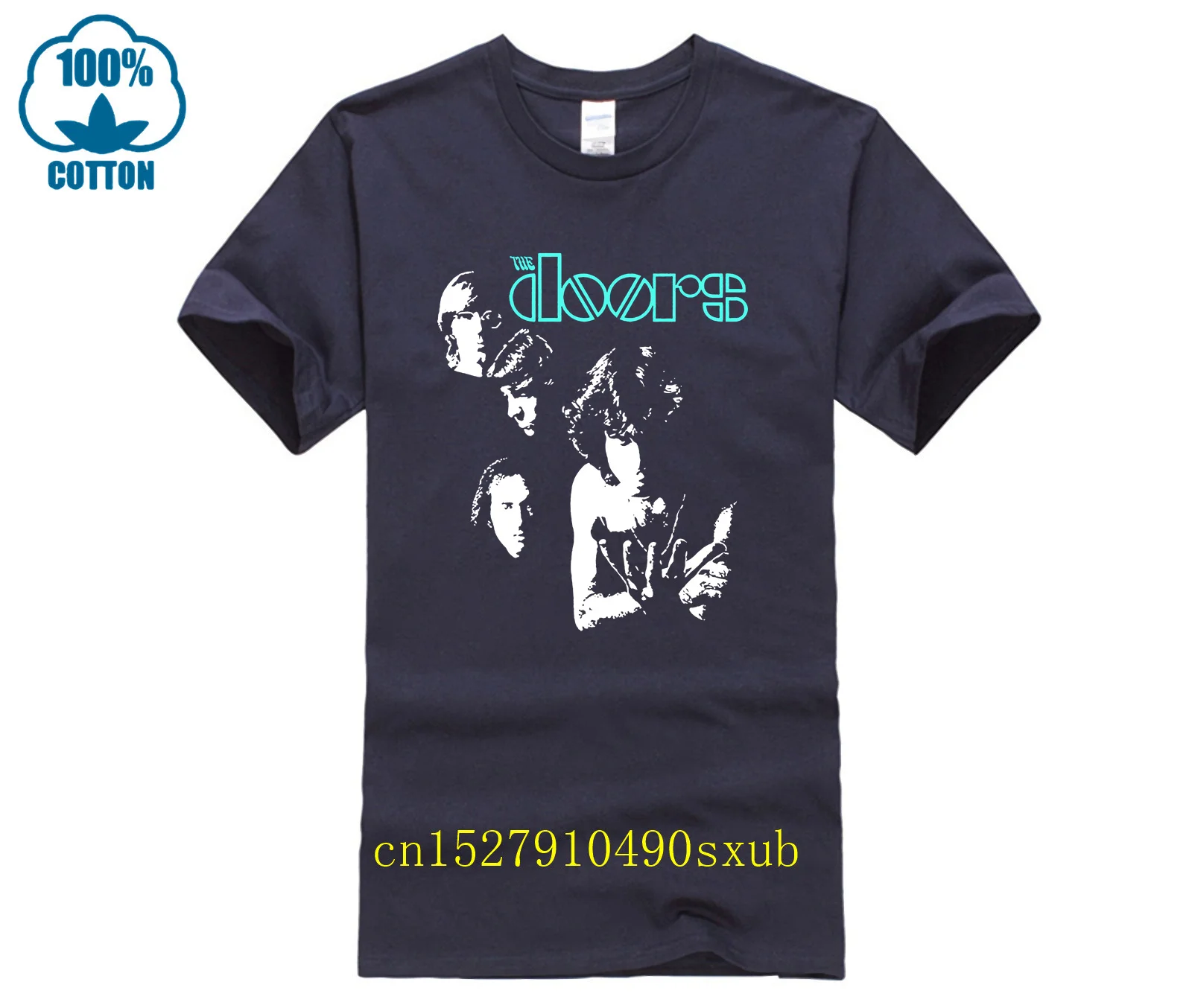 Футболка The Doors Band Pose Jim Morrison Rock, официальная футболка Herre T-Shirt, футболка Champiom, футболка победителя, мужская брендовая одежда (art.: 3920da44c03f2) - 3920da44c03f2