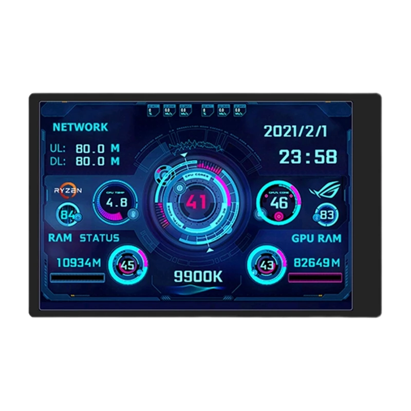 

3,5 дюймовый компьютер, маленький вторичный экран IPS, полный угол обзора, фотография, вторичный экран шасси