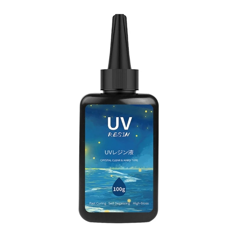 

100 мл УФ-полимер, клей, эпоксидная смола, прозрачная смола, отверждаемая от солнечного света, смола для литья и покрытия смолы