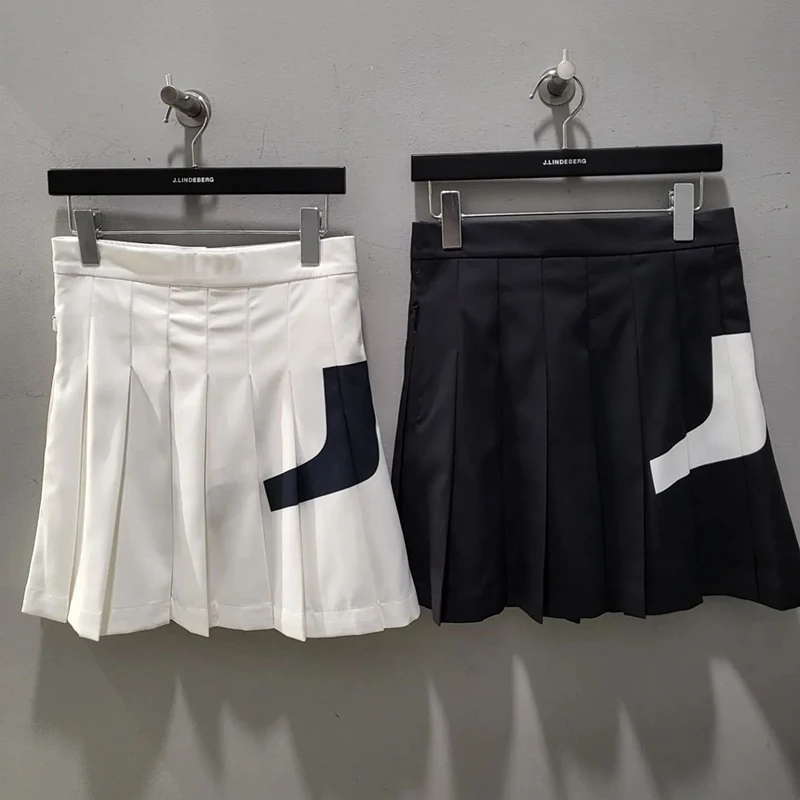 

JL Golf Skirt Women's 2022 New Summer Anti-lighting Skirt Golf Clothing Slim Sports Casual Quick-drying Pleated Skirt Pink Blue