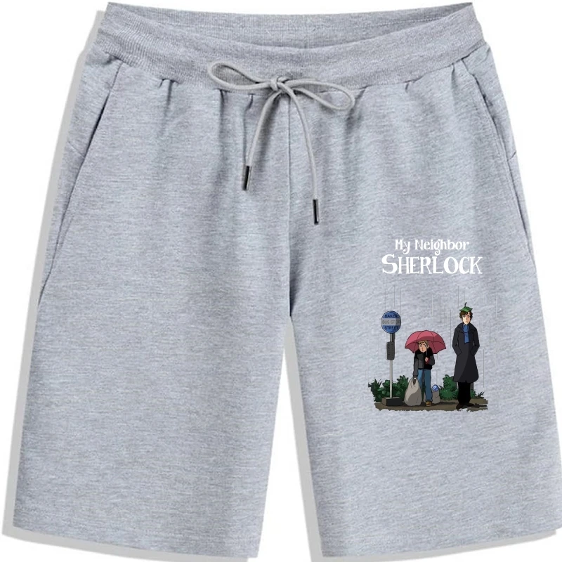 

My Neighbor Sherlock Totoro Men Shorts New Atmosphere Plus Pure cotton Cotton Crewneck printing men Shorts
